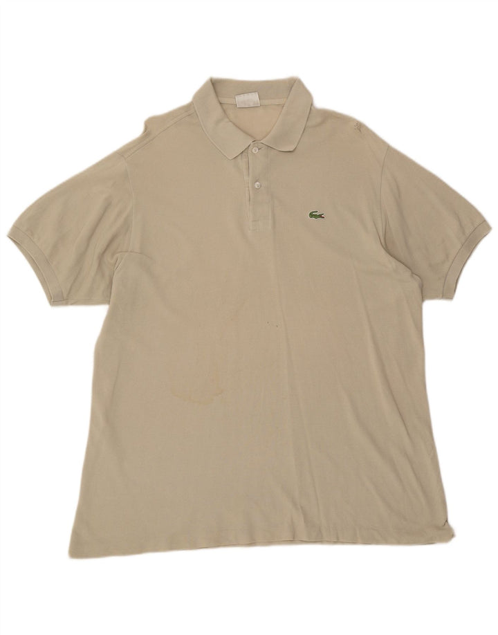 Męska koszulka polo Lacoste, rozmiar 6, XL, beżowa