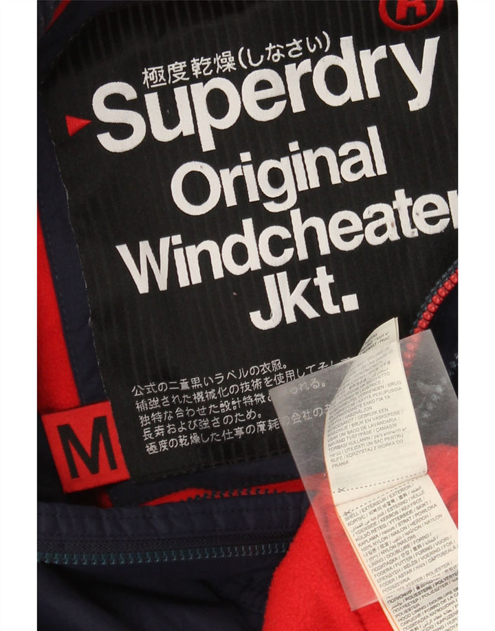 Damska kurtka wiatrówka Superdry Graphic UK 14, średni granat