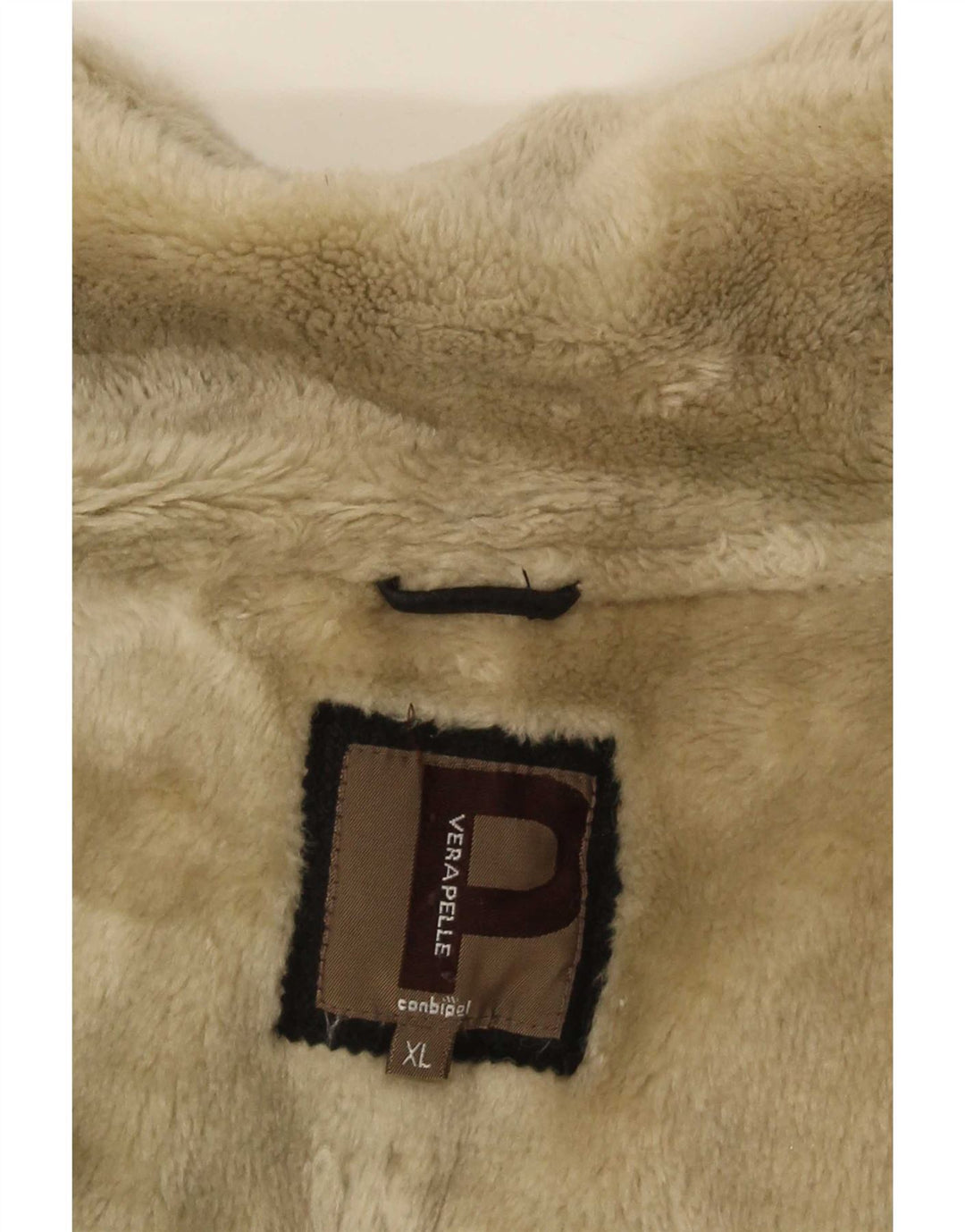 Conbipel Męska kurtka Shearling UK 42 XL Czarna skóra