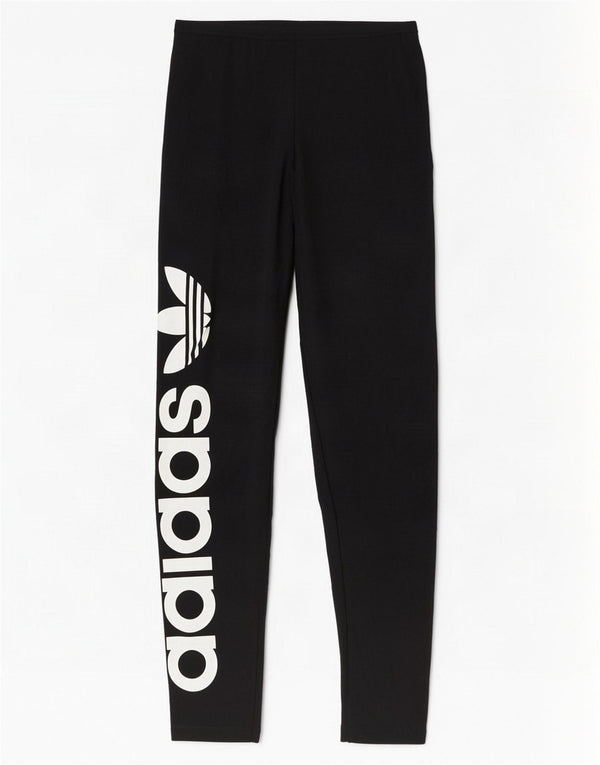 Damskie legginsy Adidas Graphic UK 10 Small, czarne, bawełniane