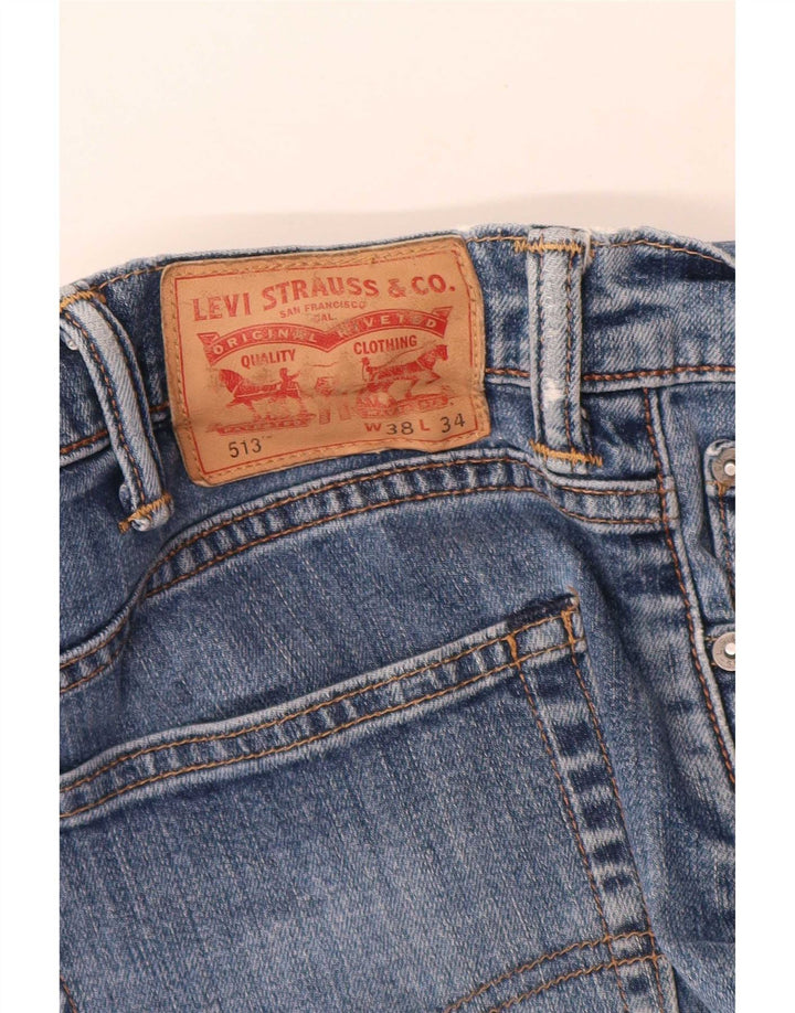 Męskie jeansy Levi's 513 Slim Straight W38 L28 Niebieskie