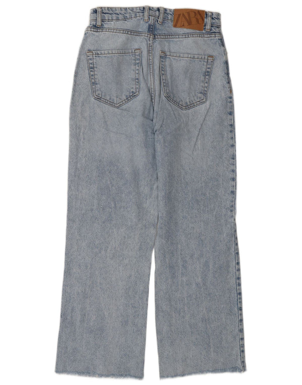 Zara Womens High Waist Jeans EU 36 XS W26 L27 Blue Cotton