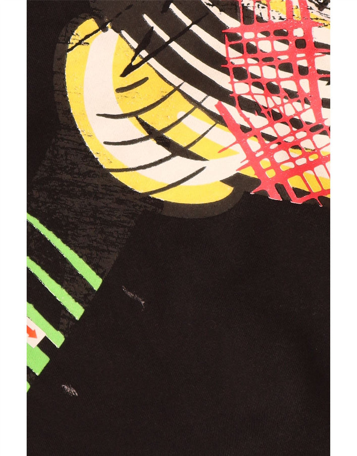 DESIGUAL Damski sweter z kapturem i grafiką Myszki Miki UK 14, średni czarny