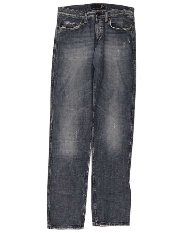 Męskie jeansy Just Cavalli w trudnej sytuacji W34 L34 Niebieskie