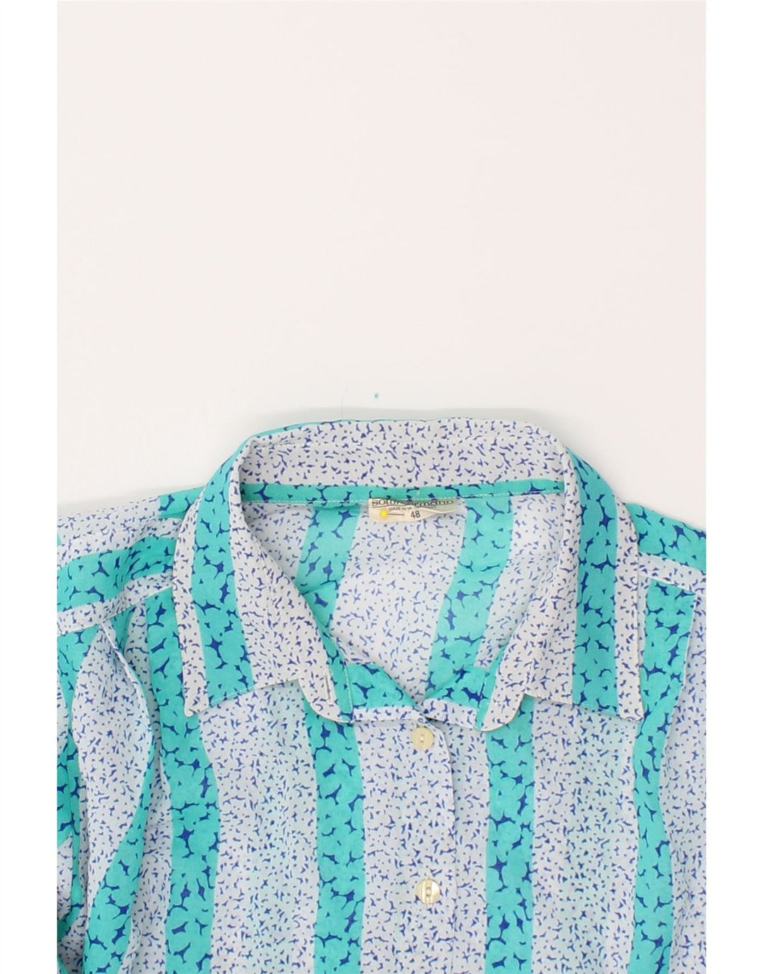 SOMMERMANN Womens Shirt Blouse IT 48 XL Blue Striped Vintage Sommermann and Second-Hand Sommermann from Messina Hembry 