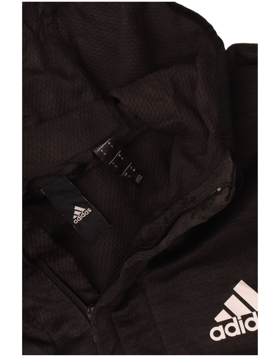 Adidas Męska bluza dresowa z kapturem, mała, szara, poliestrowa