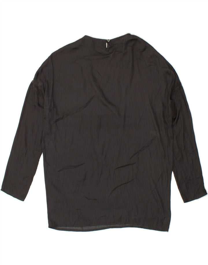 DIESEL Womens Longline Oversized Blouse Top UK 6 XS Black Polyester Vintage Diesel and Second-Hand Diesel from Messina Hembry 