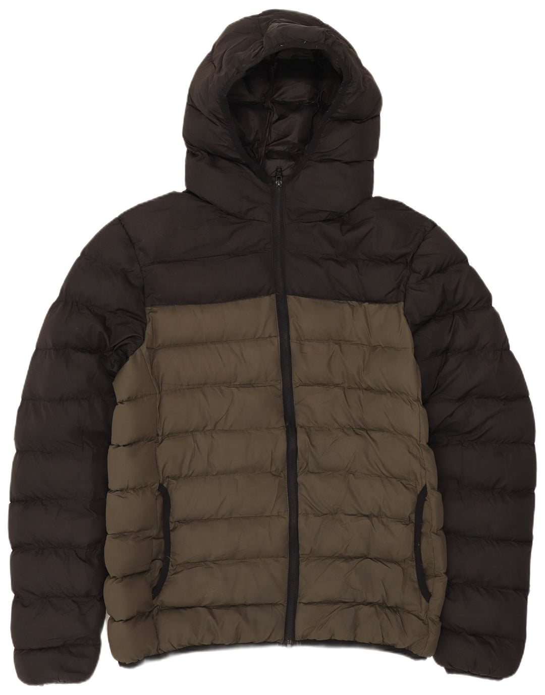 Damska ocieplana kurtka French Connection UK 14, średni khaki, poliester