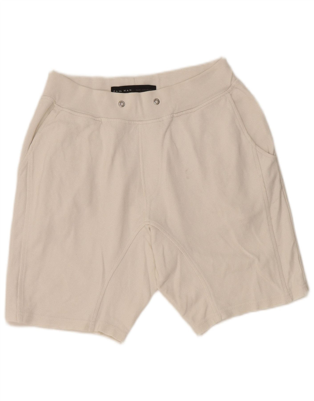 Męskie spodenki chino Zara, średnie W31, biała bawełna