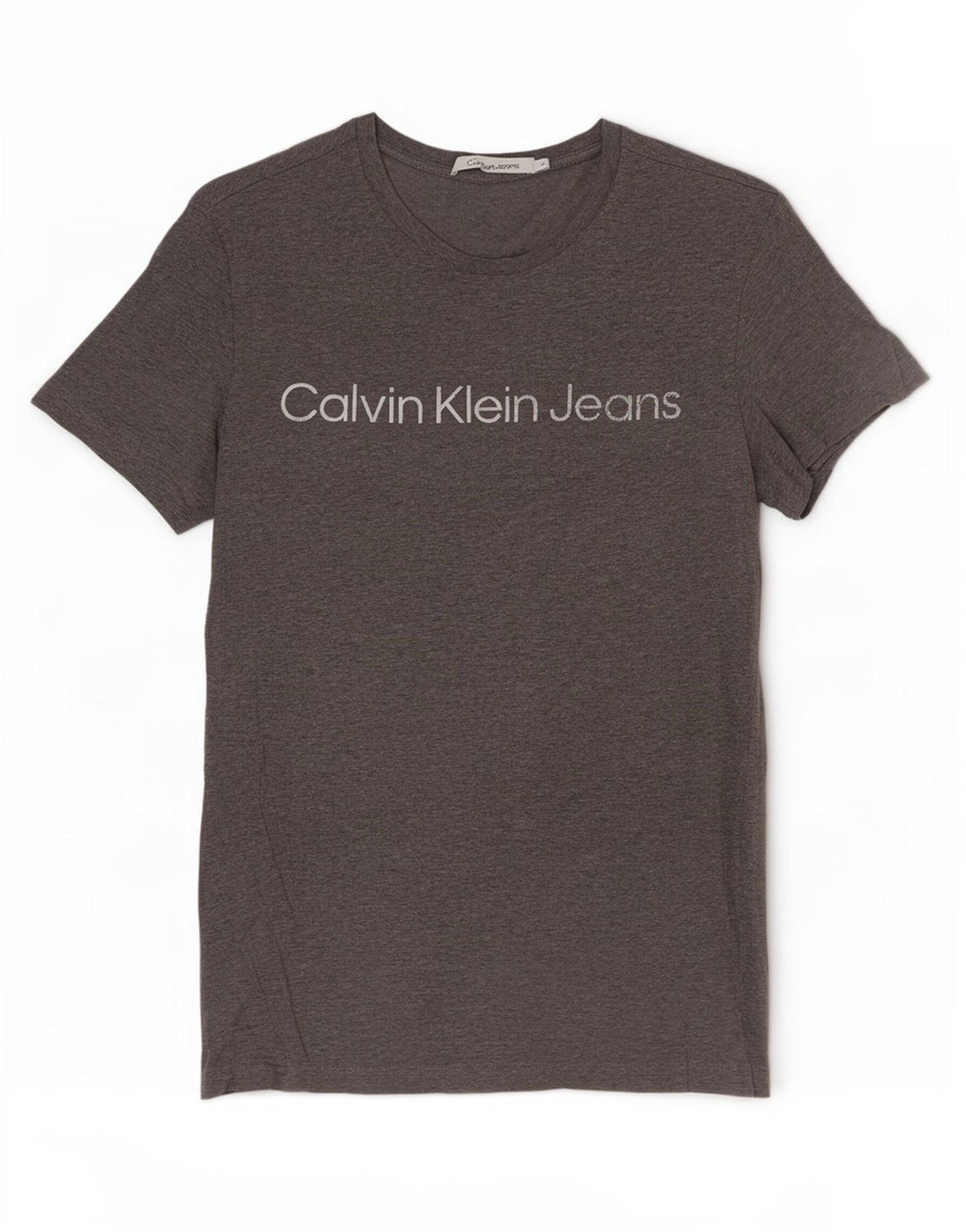 Męski T-shirt z grafiką Calvin Klein Jeans, średni szary