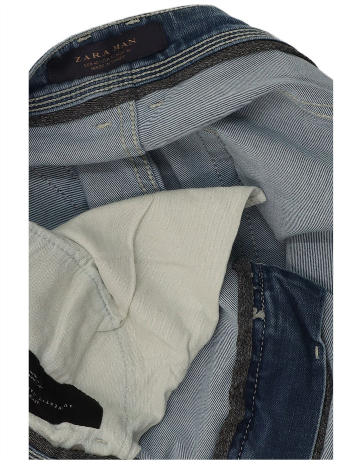 Jeansy męskie Zara Slim EU 42 Large W32 L26 Niebieskie