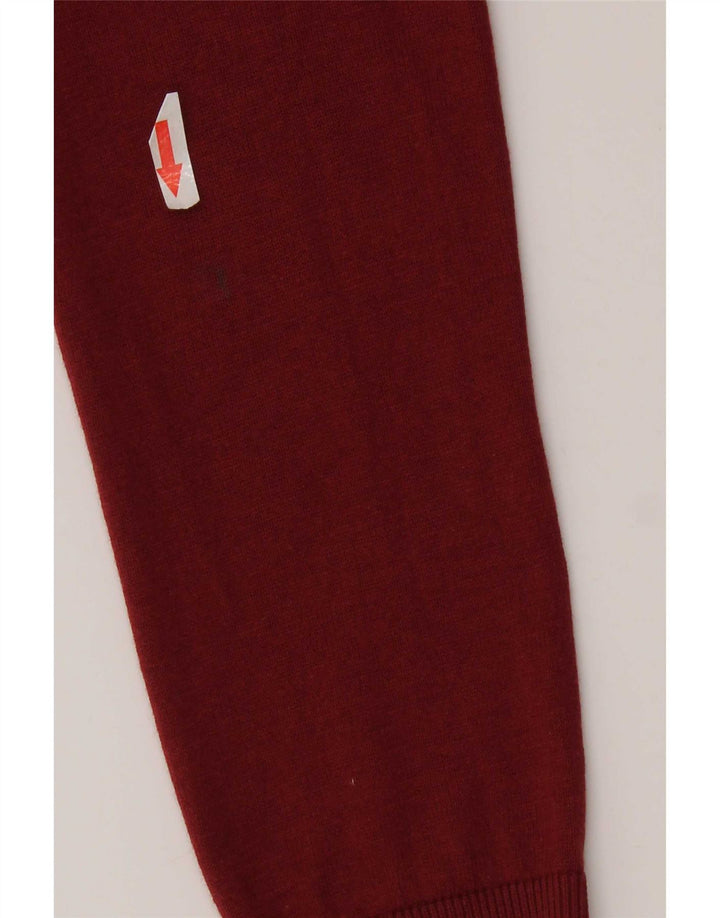 Damski sweter bolerko Massimo Dutti UK 14, średni burgundowy jedwab