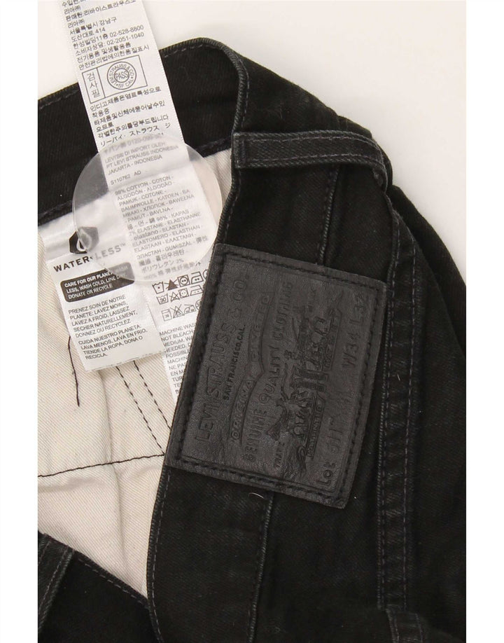 Męskie jeansy Levi's 511 Slim W34 L32 Czarna bawełna