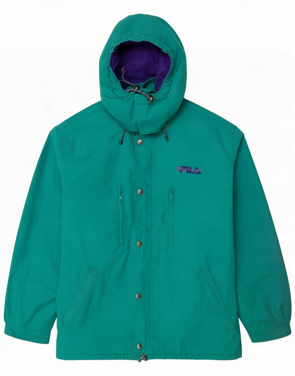Fila Mens Hooded Rain Jacket IT 56 3XL Green