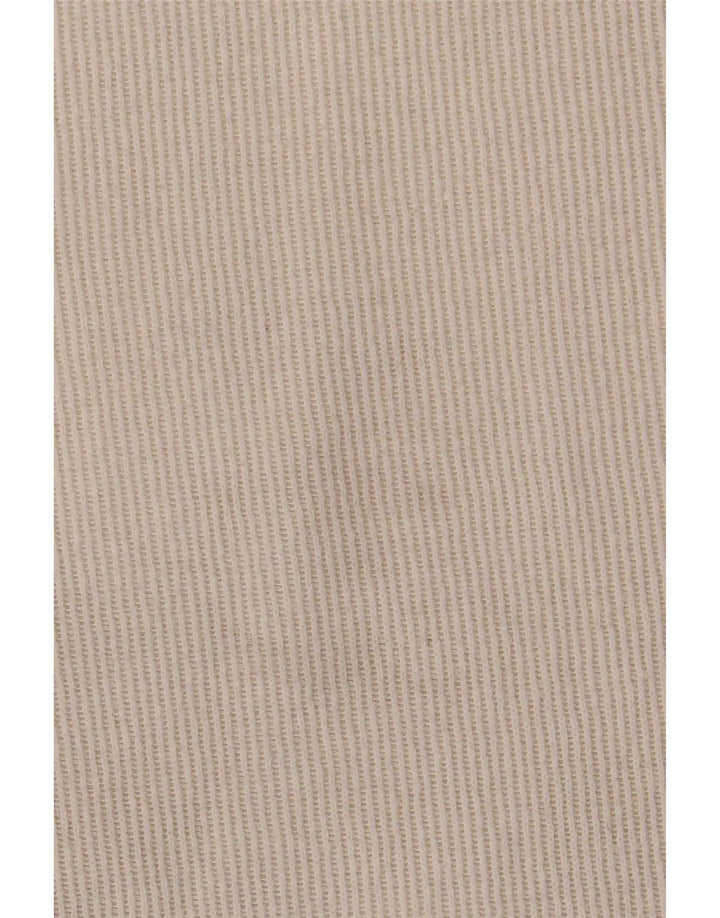 Damski krótki t-shirt Zara UK 16, duży, złamany biały poliester