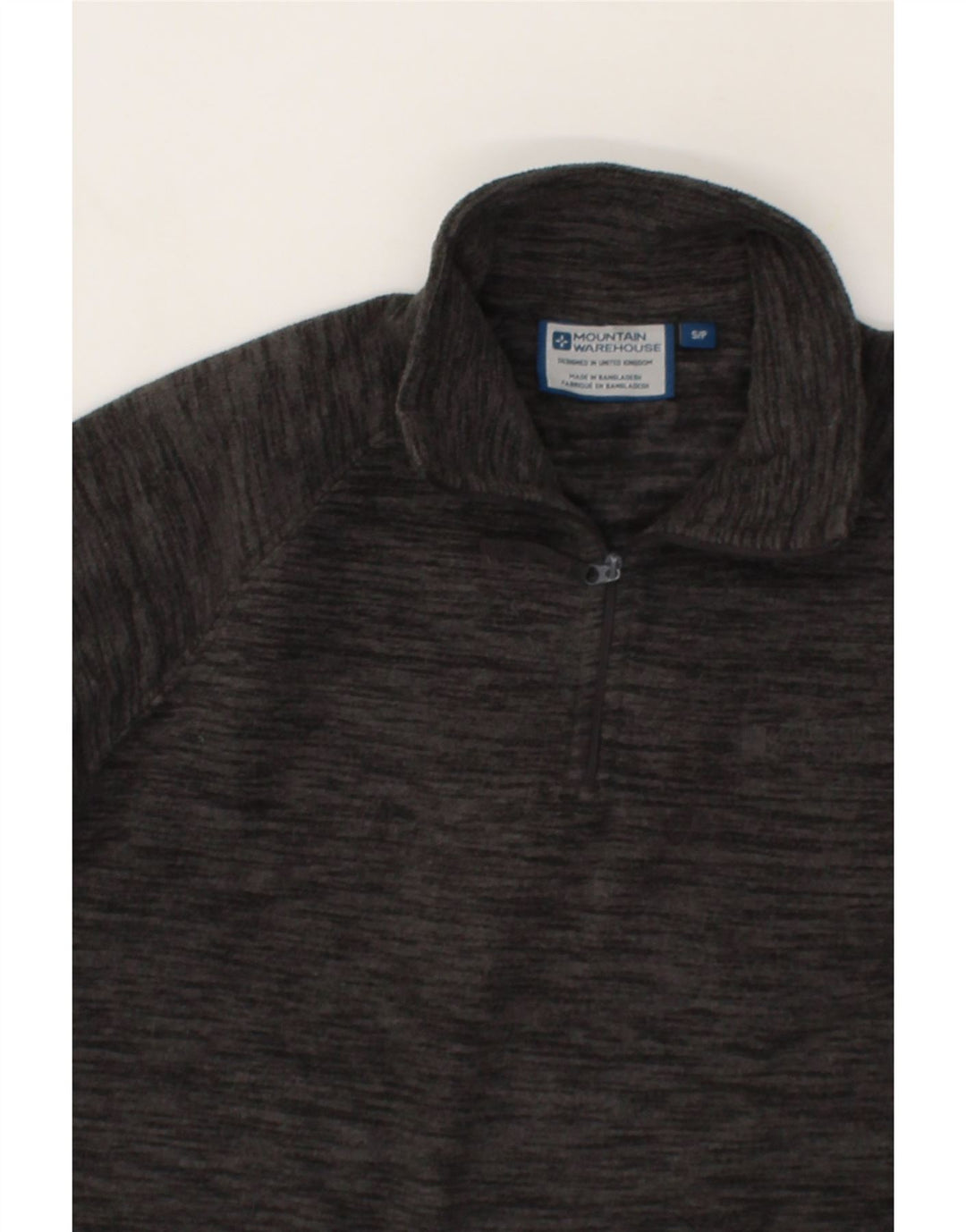 MOUNTAIN WAREHOUSE Mens Zip Neck Fleece Jumper Small Grey Flecked Vintage Mountain Warehouse and Second-Hand Mountain Warehouse from Messina Hembry 