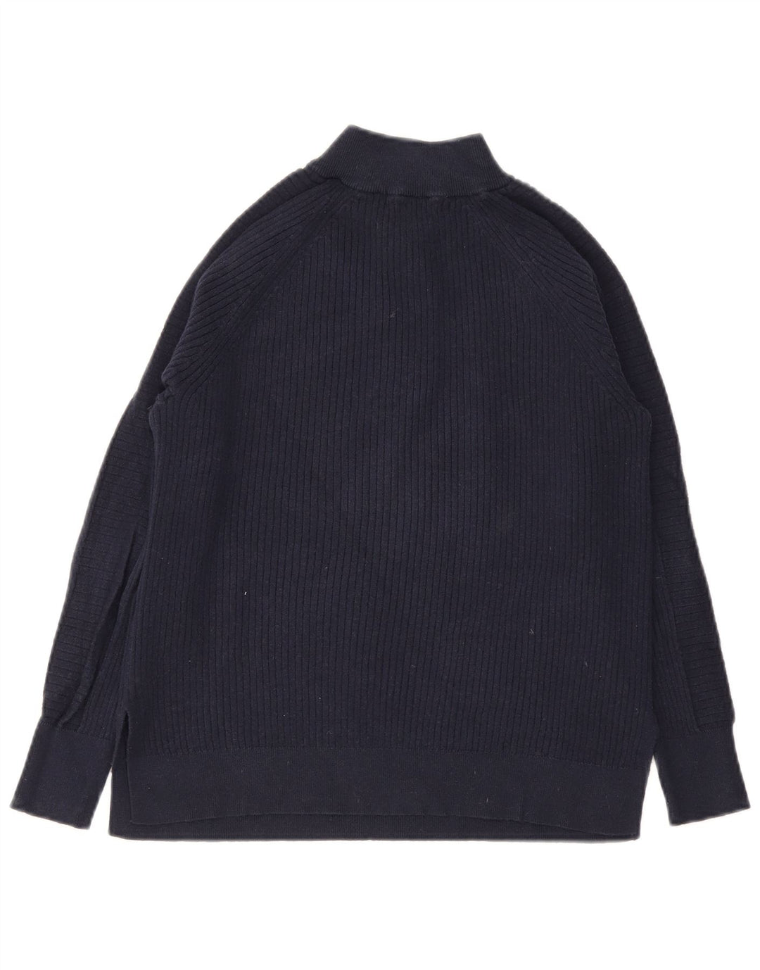 Marks & Spencer Damski sweter z zamkiem błyskawicznym UK 14, średni granatowy