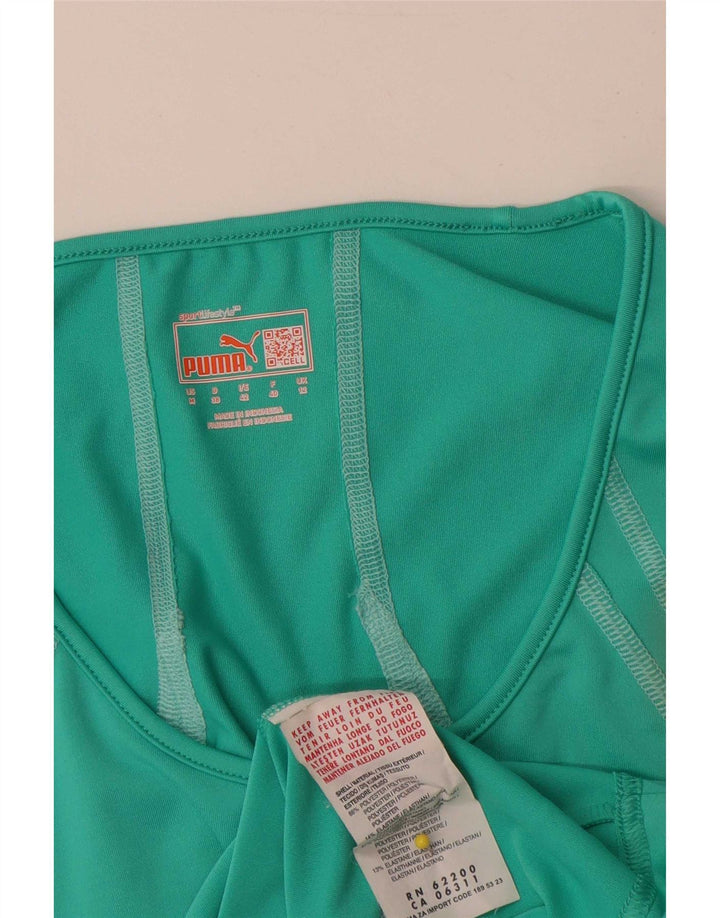 T-shirt damski Puma Top UK 12, poliester w kolorze średniej zieleni
