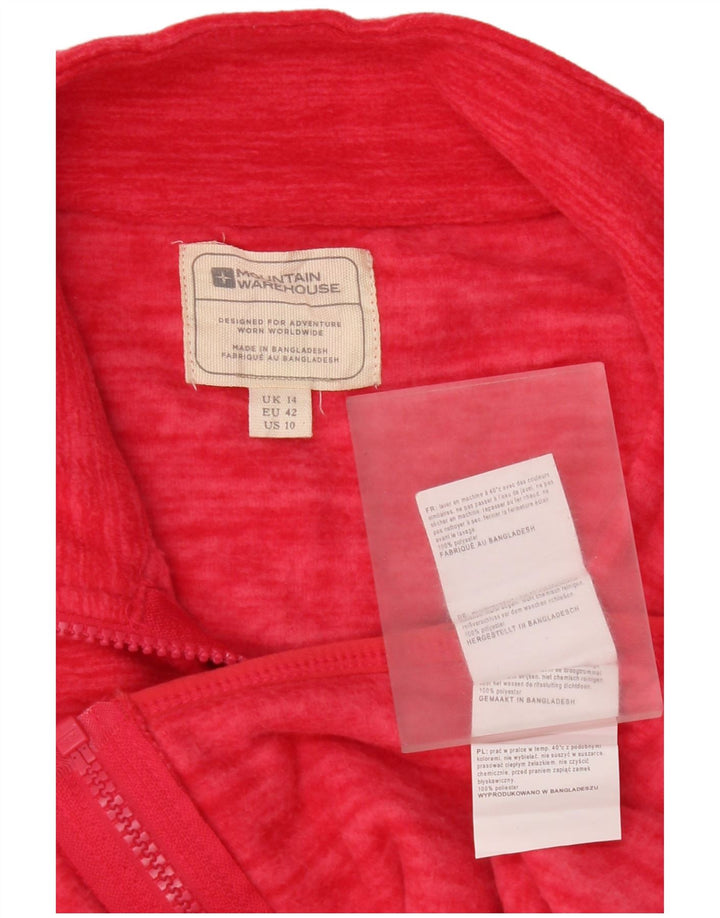 Damska kurtka polarowa Mountain Warehouse UK 14, duża, różowa, poliester