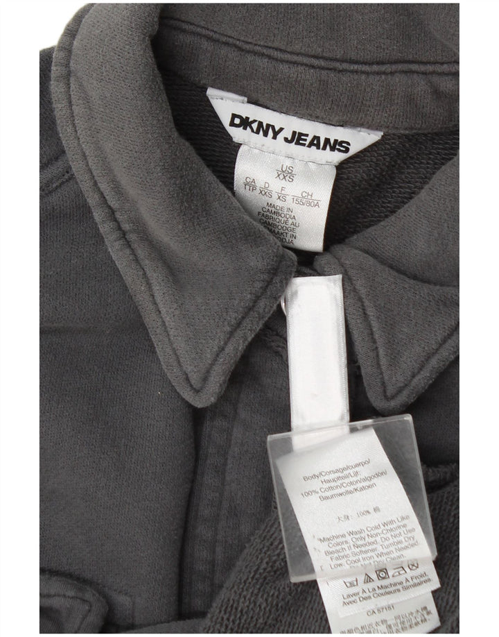 Damska koszula wierzchnia Dkny Oversize UK 2 2XS, szara bawełna