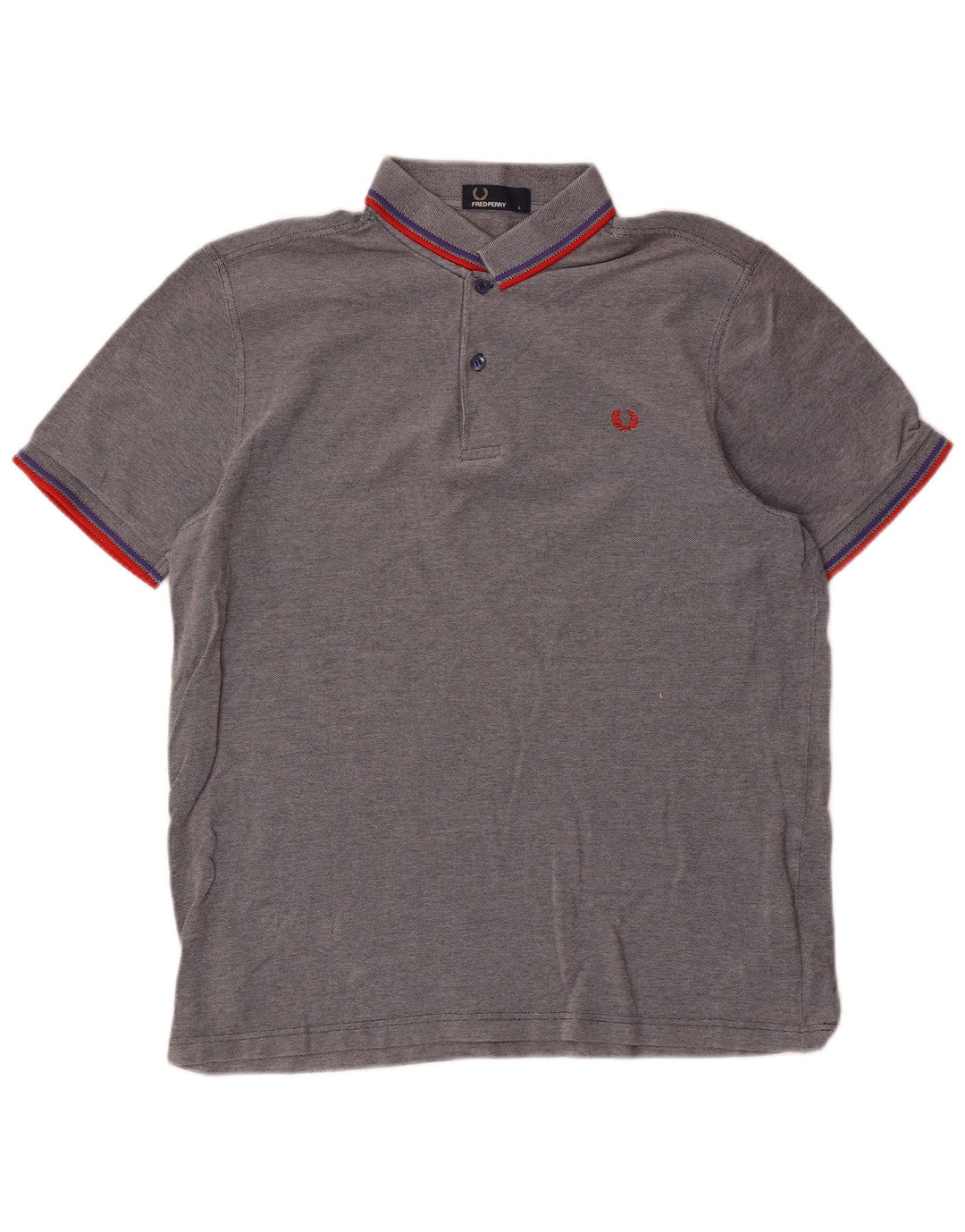 Męska koszulka polo Fred Perry, duża, szara, bawełniana w paski