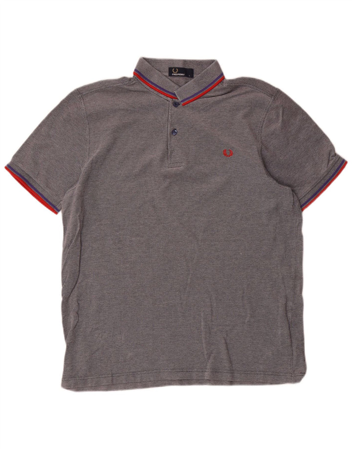 Męska koszulka polo Fred Perry, duża, szara, bawełniana w paski