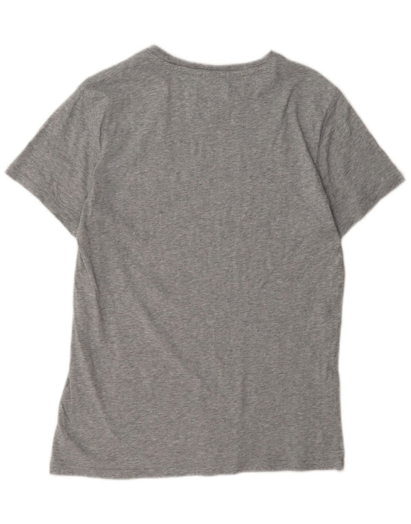 Męska koszulka T-shirt o regularnym kroju Tommy Hilfiger, mała, szara, nakrapiana bawełna