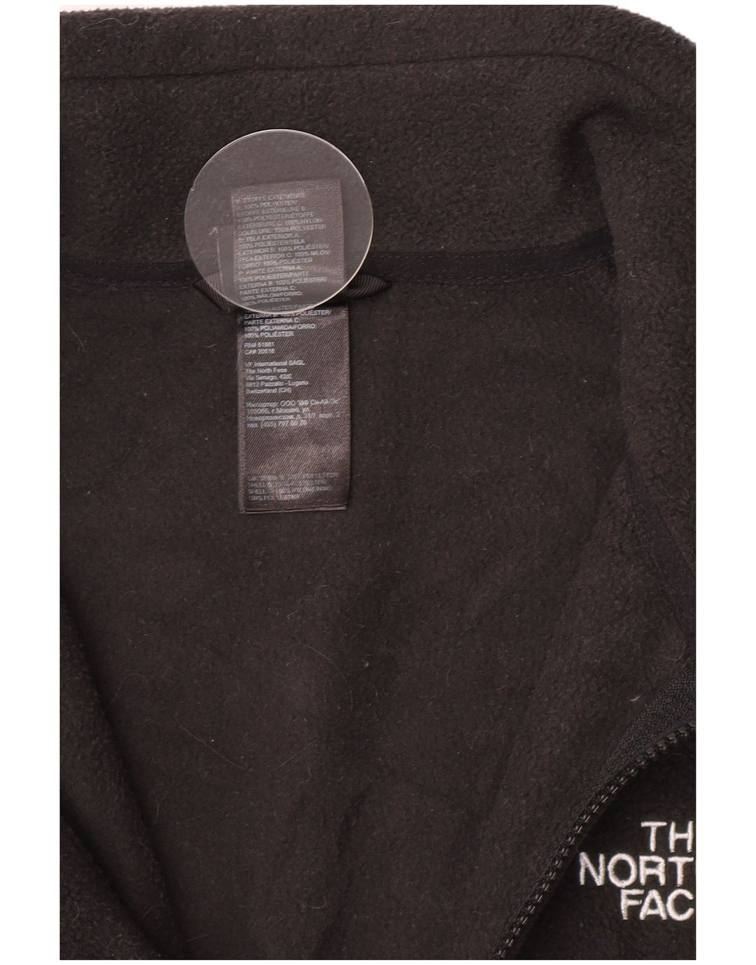 Męska kurtka polarowa The North Face Liner UK 38, średni czarny poliester