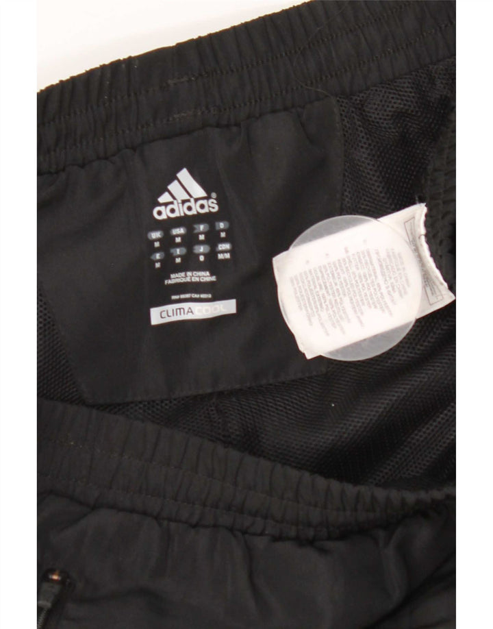 Męskie spodnie dresowe Adidas Climacool, średni czarny poliester z blokami kolorów