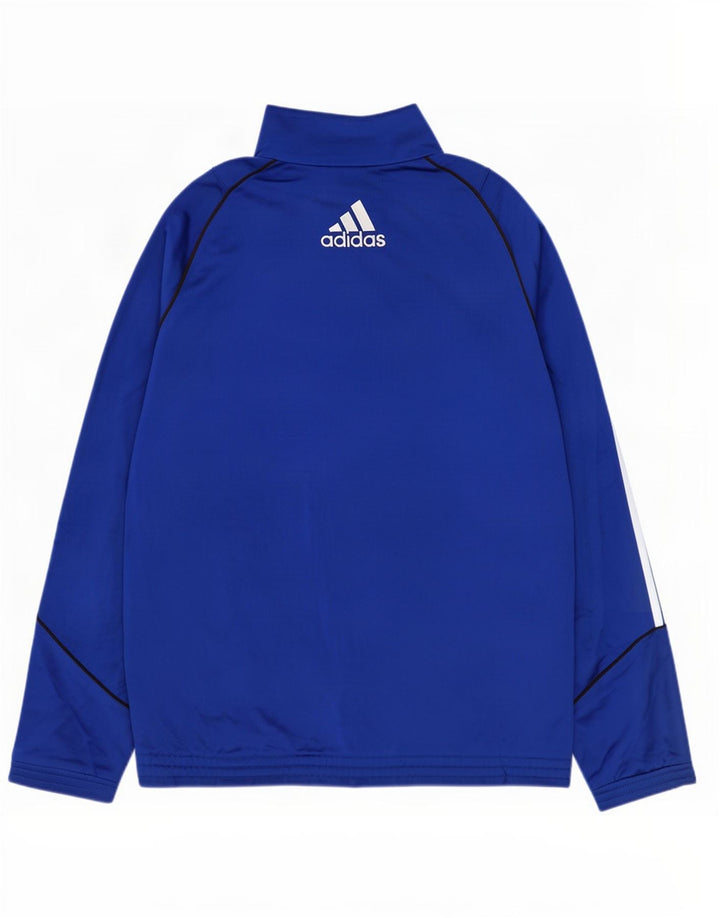 Męska bluza dresowa Adidas, średnia niebieska, poliester