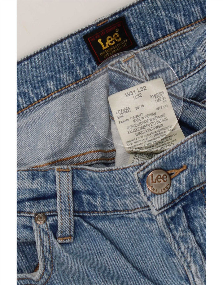 Męskie jeansy Lee Slim Tapered W31 L28 Niebieskie bawełniane