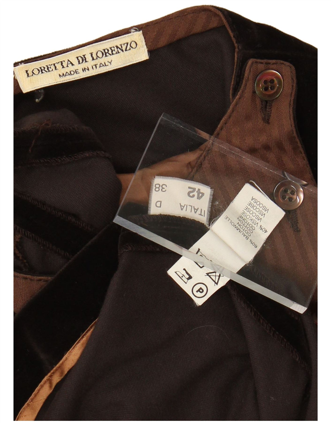 LORETTA DI LORENZO Womens 3/4 Sleeve Shift Dress IT 42 Medium Black