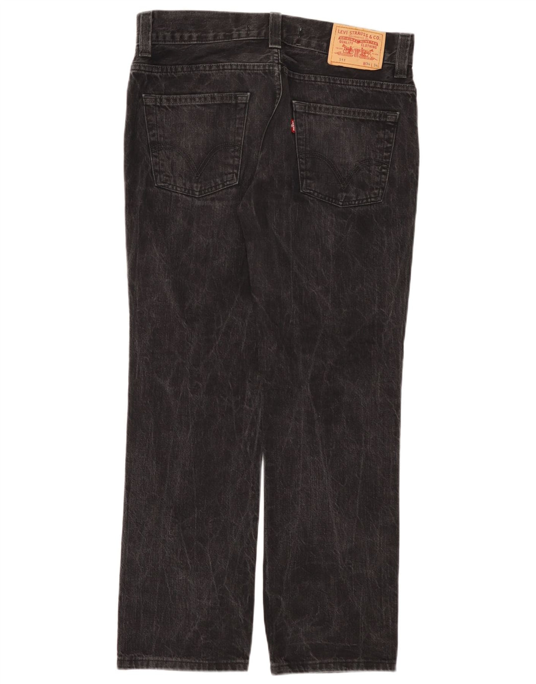 Męskie jeansy Levi's 511 Slim W34 L34 Czarna bawełna