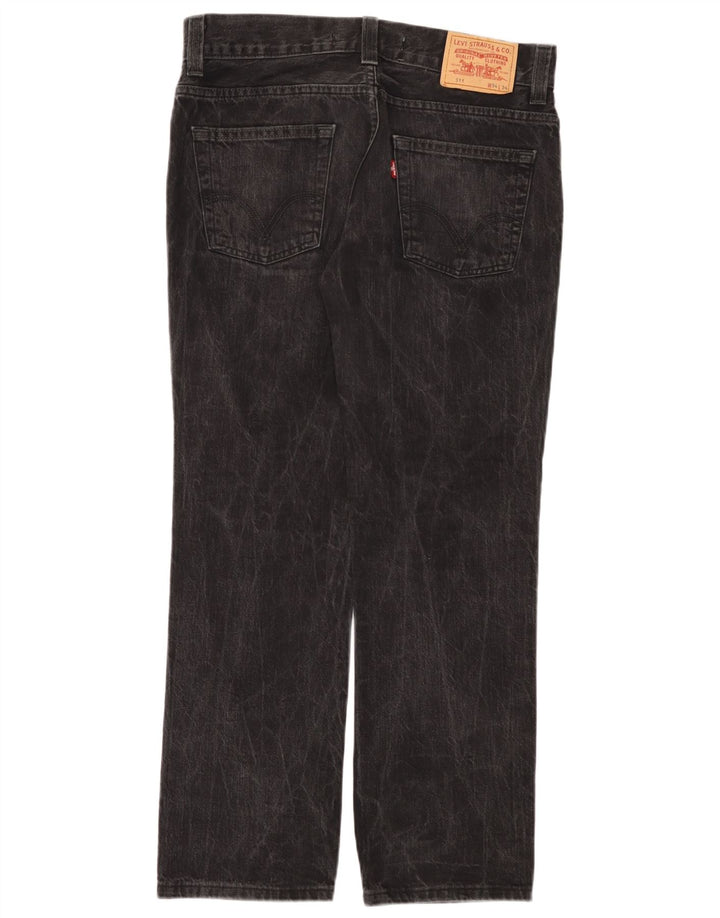 Męskie jeansy Levi's 511 Slim W34 L34 Czarna bawełna