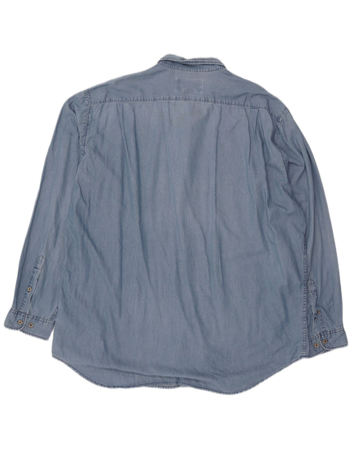 Koszula męska Marlboro Classics 3XL niebieska bawełniana