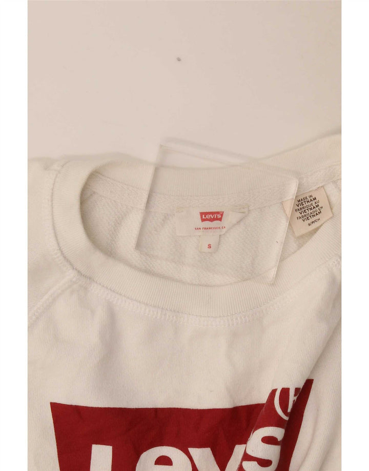 Damska bluza Levi's Graphic Oversized Sweter UK 10 Small White