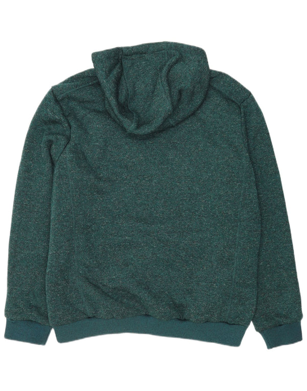 Męski sweter z kapturem i zamkiem Mountain Warehouse XL, zielony, nakrapiany poliester