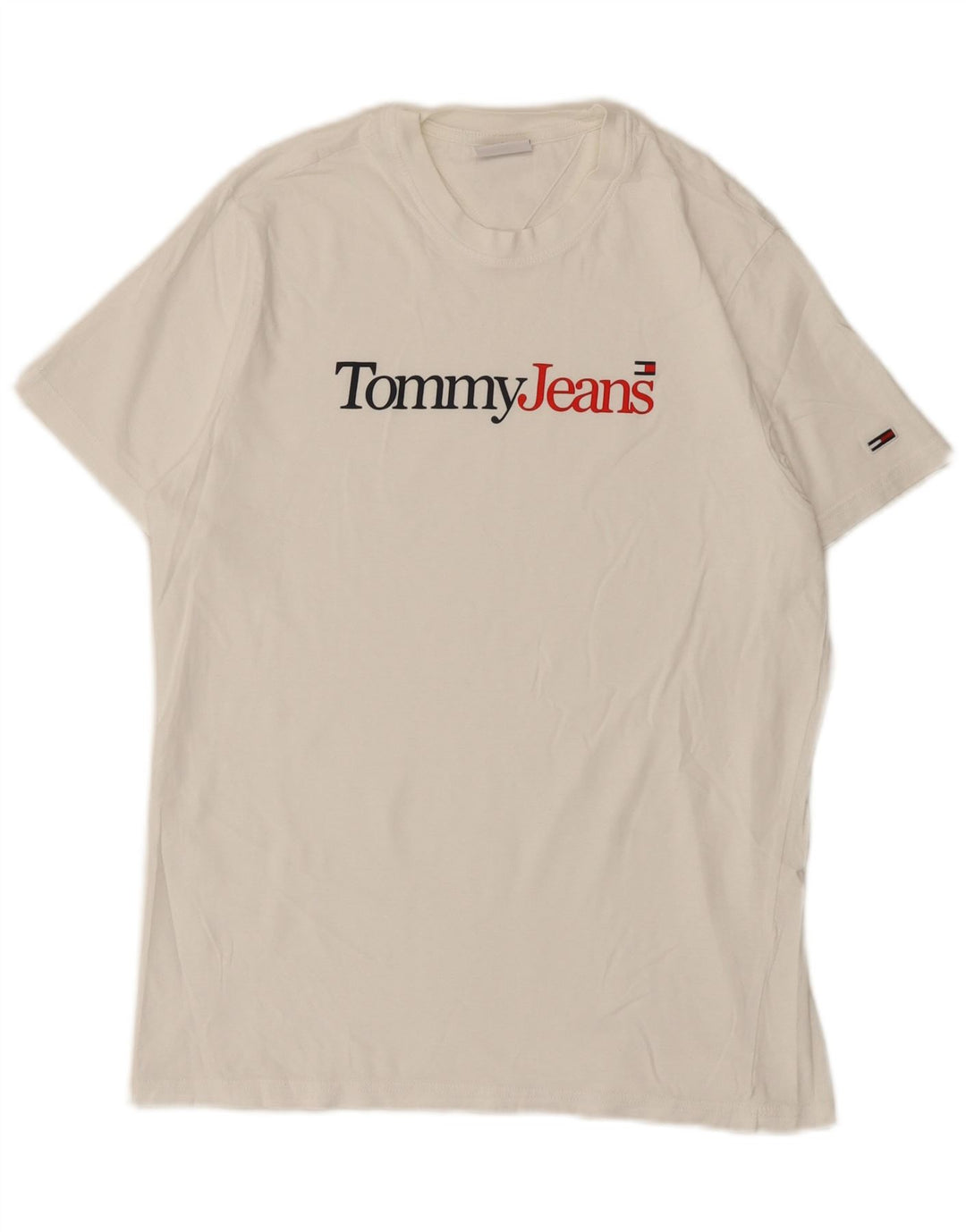 Męski T-shirt z grafiką Tommy Hilfiger, mały, biały