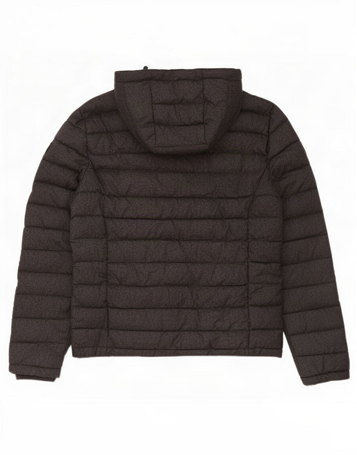 Męska ocieplana kurtka z kapturem Superdry UK 42 XL, szary poliester