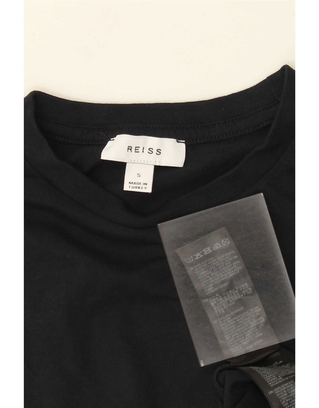 T-shirt męski Reiss, mały, granatowy, bawełniany