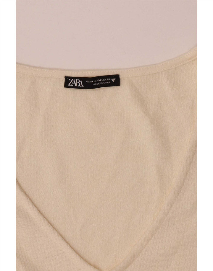 Sweter damski Zara Bolero UK 12 średni złamanej bieli