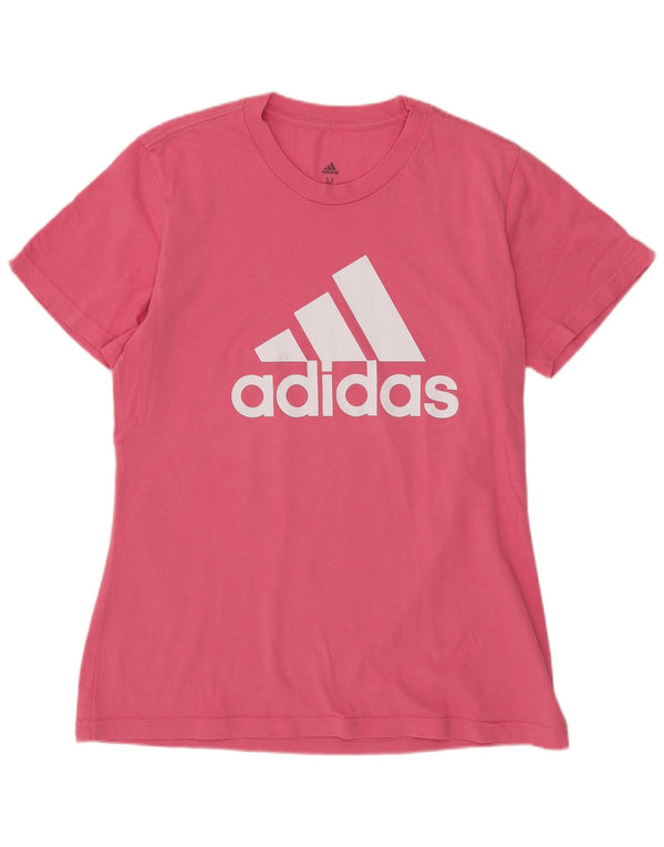 Damska koszulka graficzna Adidas Top UK 12/14 Średni róż