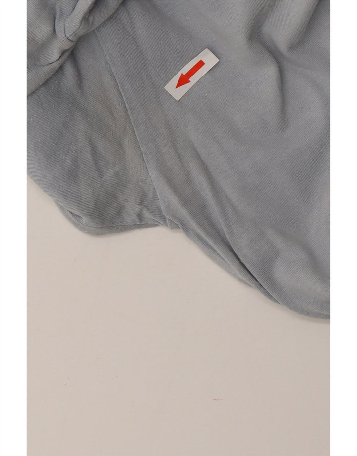 Męski T-shirt z grafiką REEBOK, duży, niebieski, bawełniany