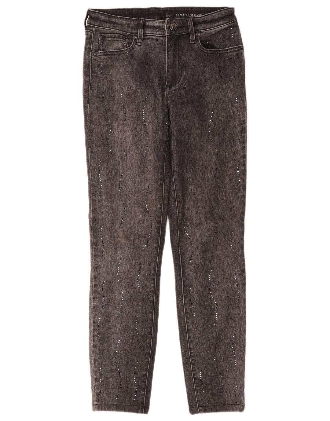 Damskie jeansy Super Skinny Armani Exchange W25 L26 Szare