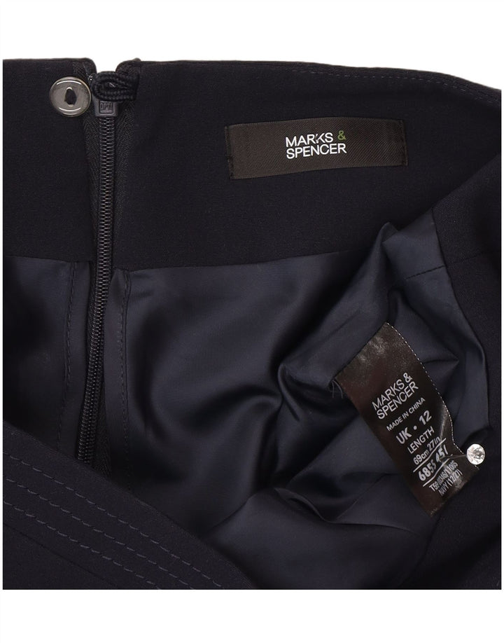 Marks & Spencer Damska spódnica ołówkowa UK 12 Medium W30 Granatowy poliester