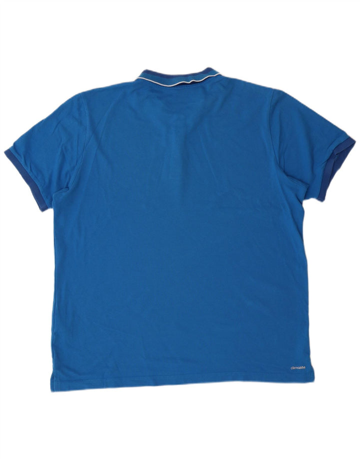Męska koszulka polo ADIDAS XL, niebieska, bawełniana