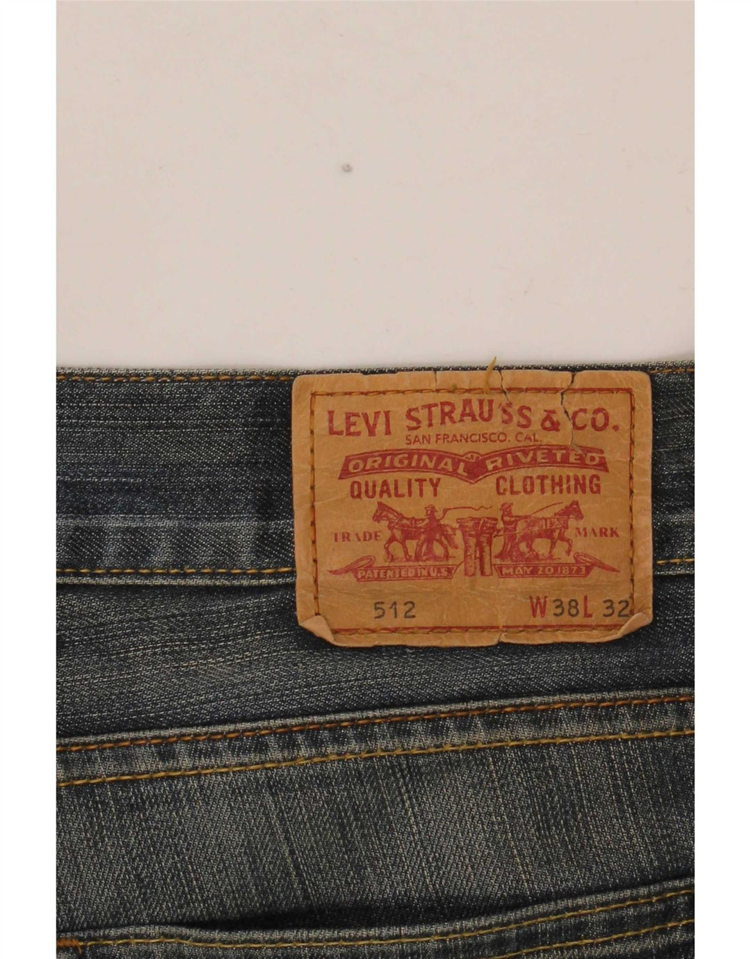 Męskie jeansy Levi's 512 Bootcut W38 L32 Niebieskie