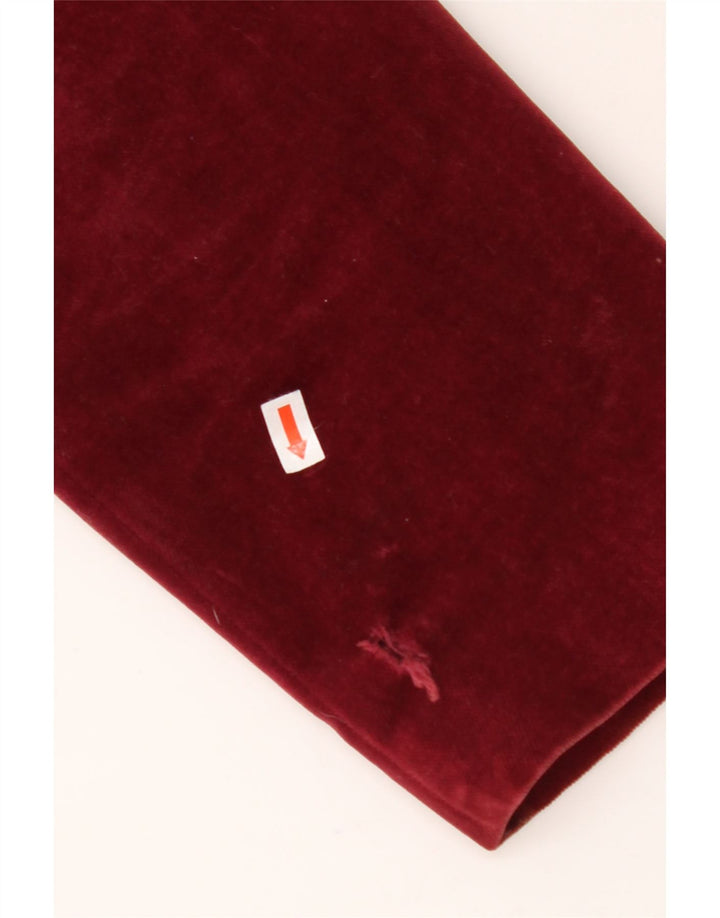 COUNTRY CASUALS Damska aksamitna marynarka zapinana na 2 guziki UK 14, duża, bordowa