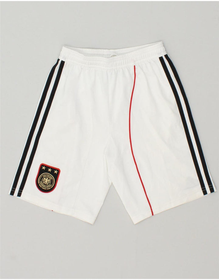 ADIDAS Boys Climacool Graphic Sport Shorts 9-10 Years White Polyester | Vintage Adidas | Thrift | Second-Hand Adidas | Used Clothing | Messina Hembry 