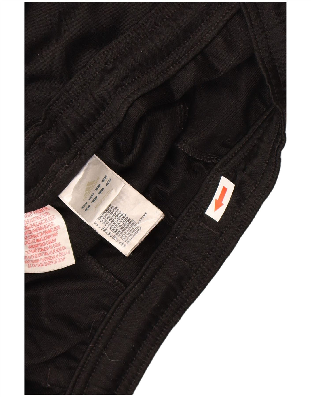 Chłopięce spodnie dresowe Adidas 13-14 lat Czarny poliester z blokami kolorów